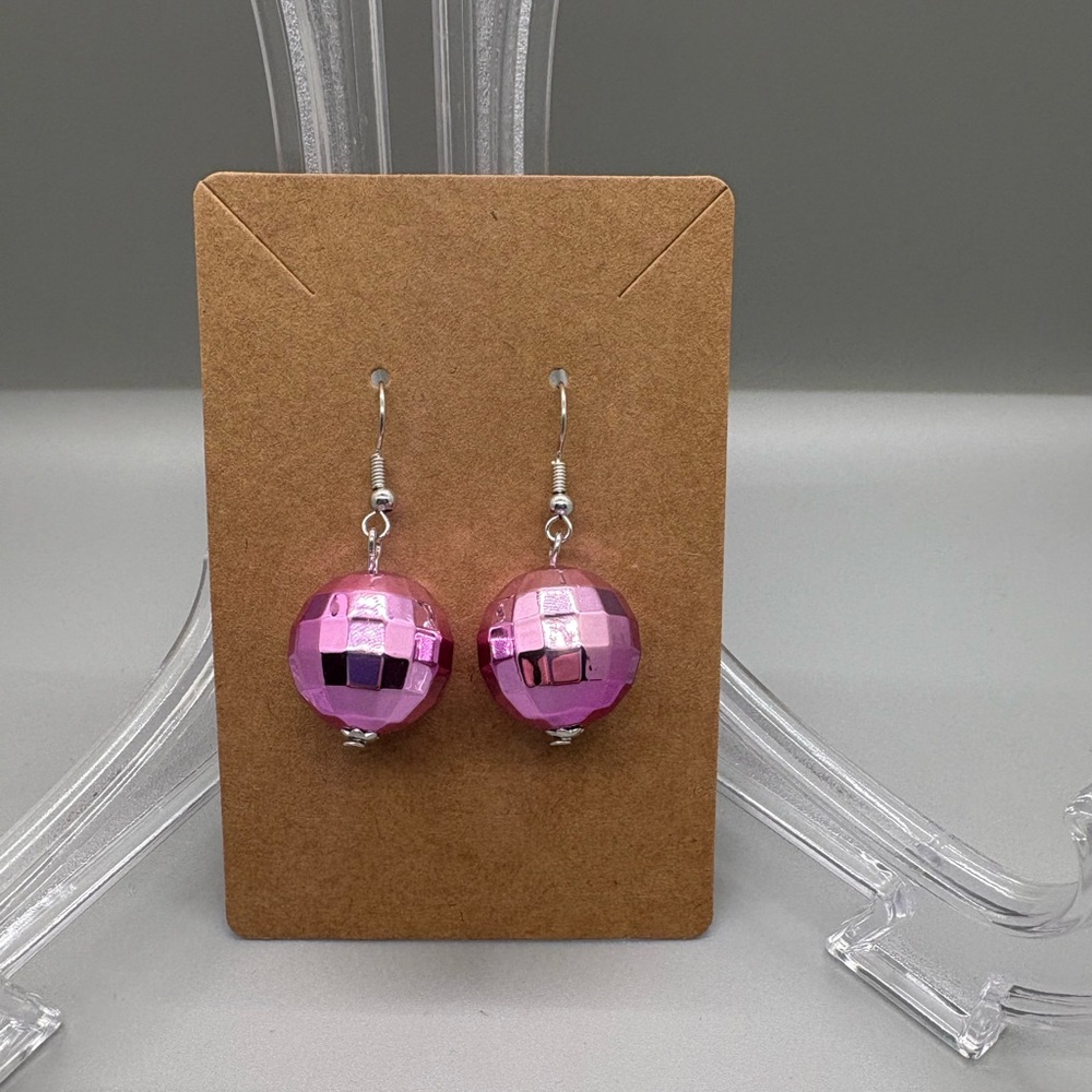 Hand Crafted Disco Ball Earrings